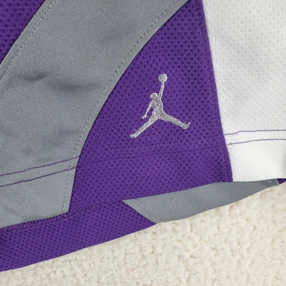 Vtg Nike Jordan Jumpman Basketball Board Jort Shorts Mens XL Mesh Lined White - Picture 11 of 14